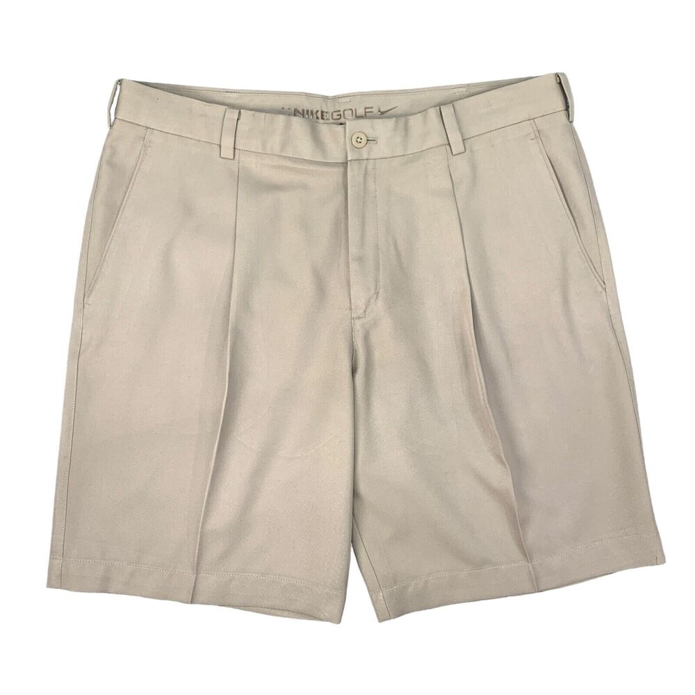 Nike Golf Shorts Mens 35 Pleated Front Performance Moisture Wicking Chino
